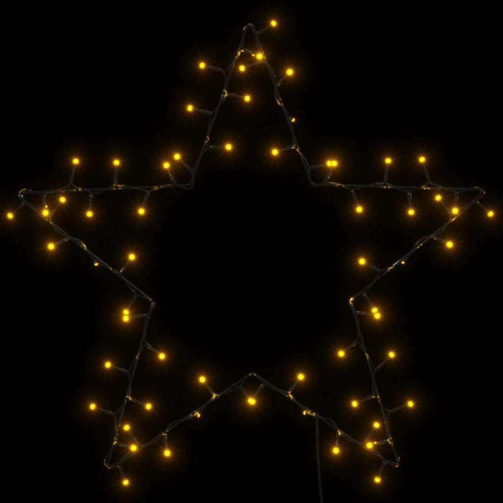 Luci di Natale Stella Silhouette 80 LED Bianco Caldo