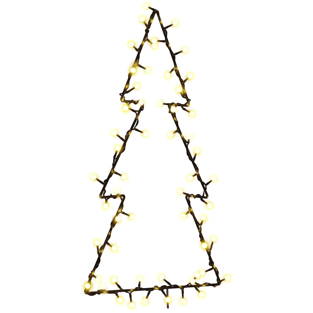 Luci di Natale Albero di Natale Silhouette 80 LED Bianco Caldo