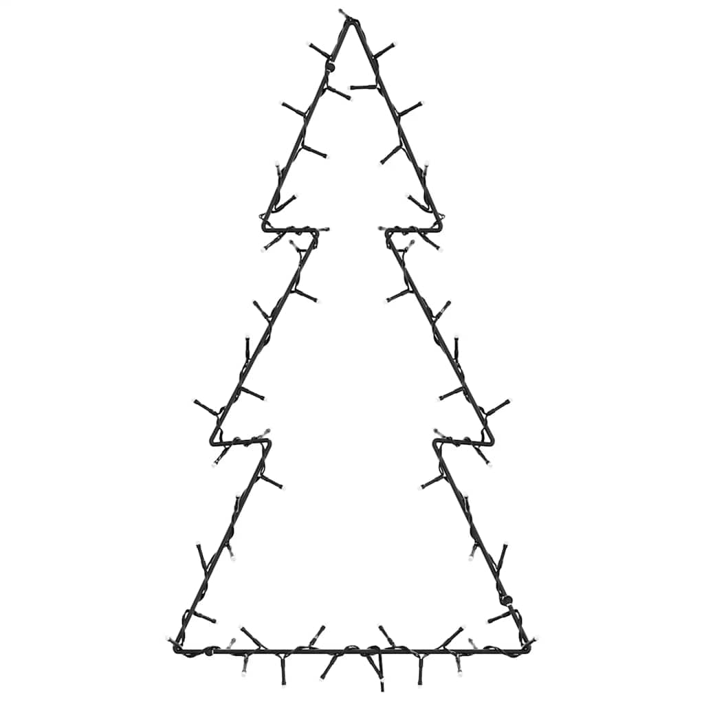 Luci di Natale Albero di Natale Silhouette 80 LED Bianco Caldo