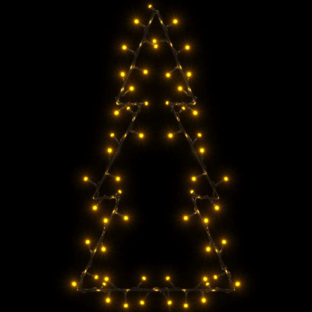 Luci di Natale Albero di Natale Silhouette 80 LED Bianco Caldo