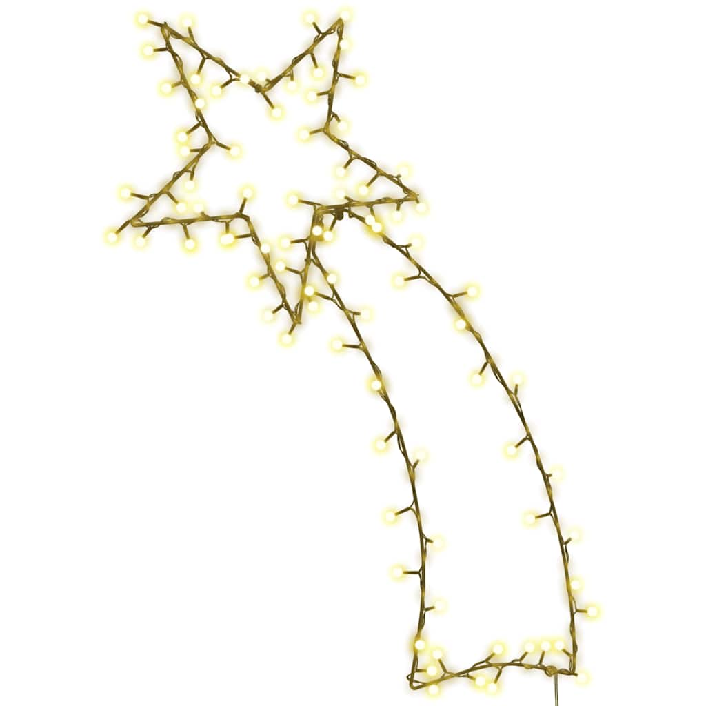Luci di Natale Stella Cadente Silhouette 115 LED Bianco Caldo