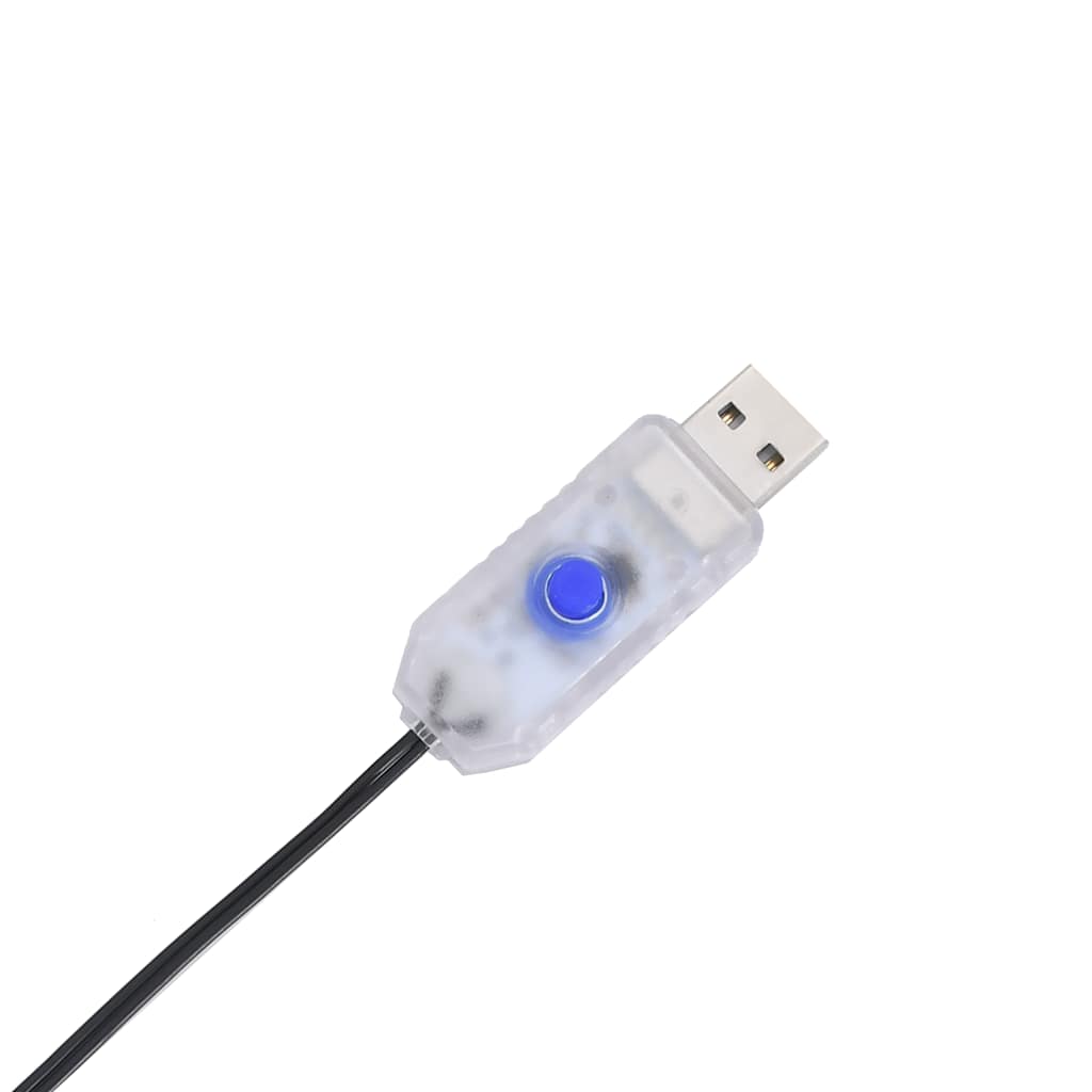 Luci di Natale Stella Cadente Silhouette 80 LED Bianco Caldo