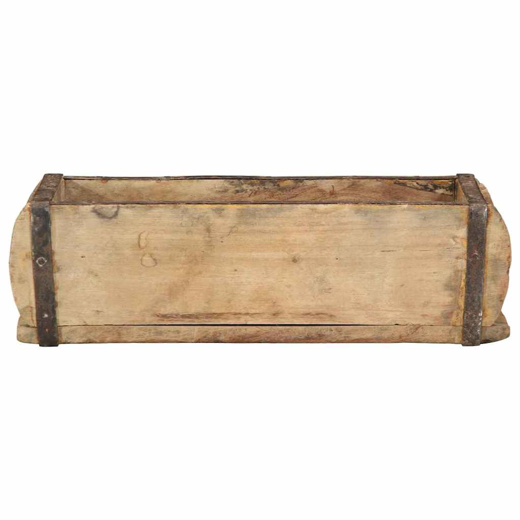 Vassoio 4 pz Marrone 30 x 15 x 9 cm Legno Recuperato Massello