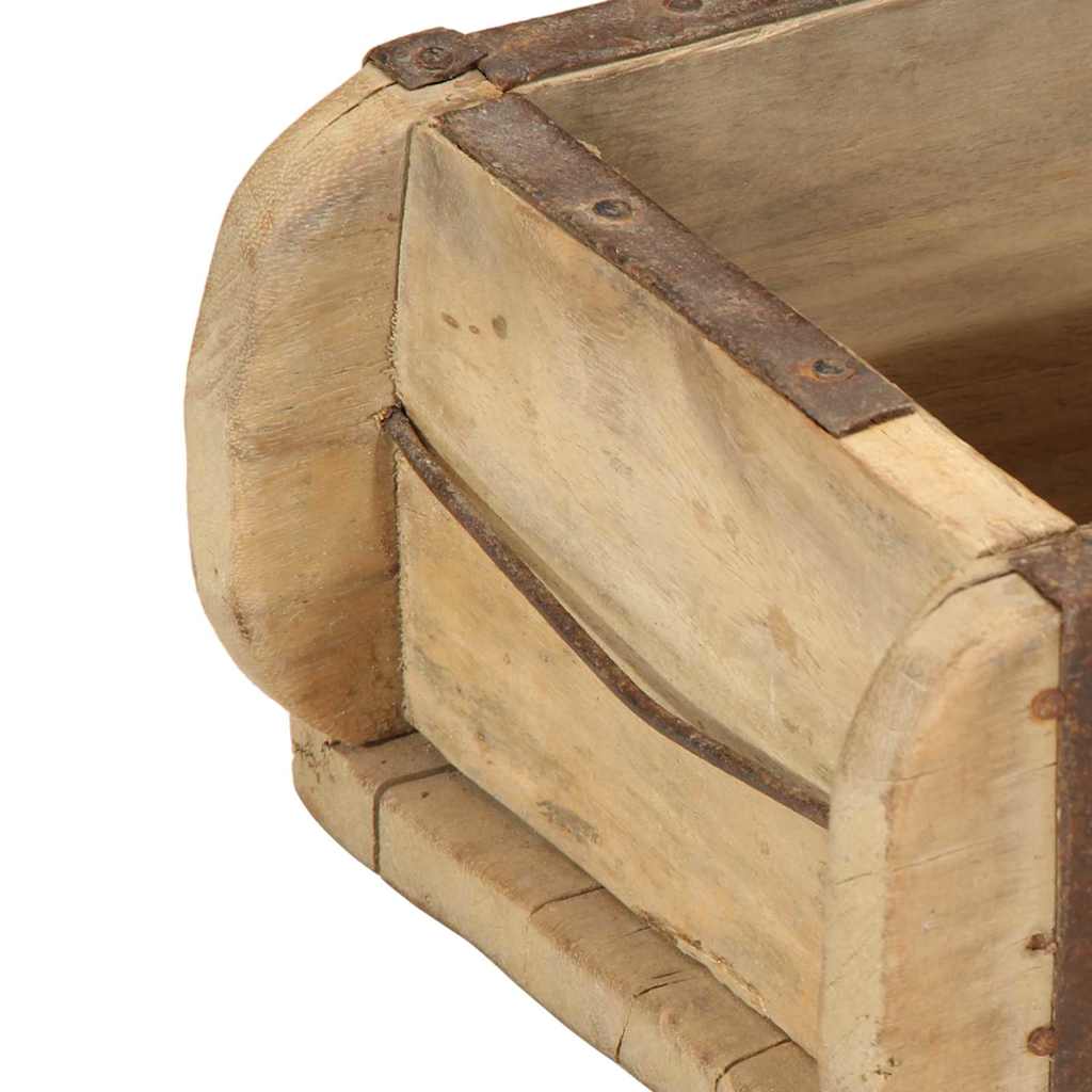 Vassoio Marrone 57 x 15 x 9 cm Legno Recuperato Massello