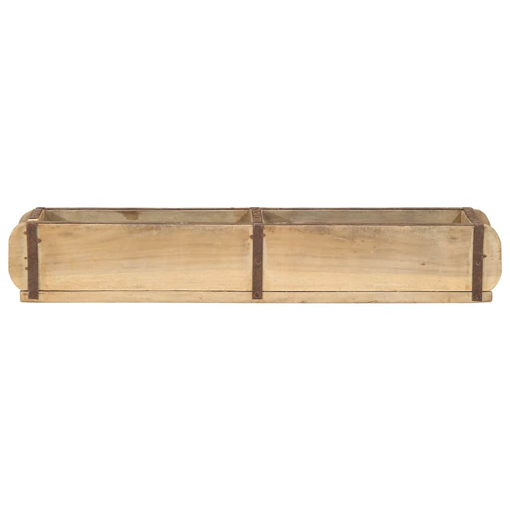 Vassoio 4 pz Marrone 57 x 15 x 9 cm Legno Recuperato Massello