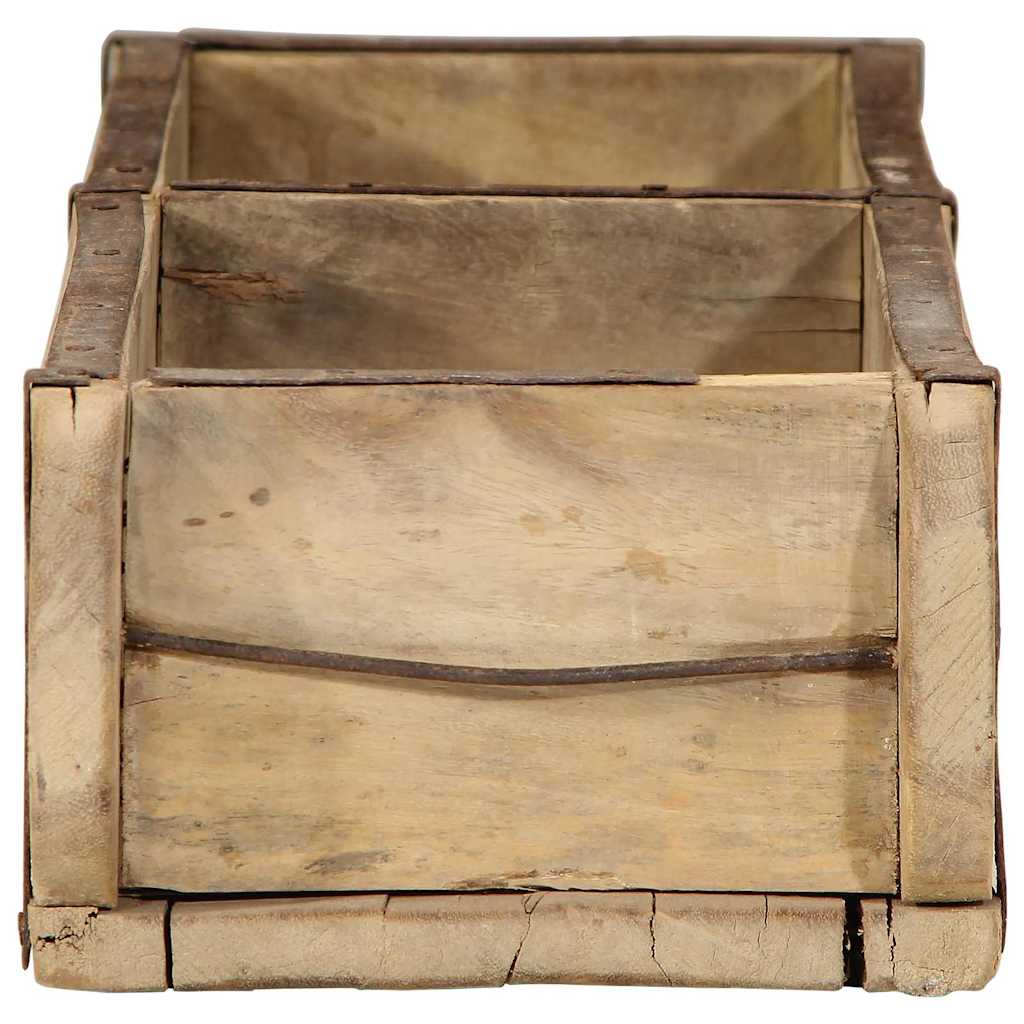 Vassoio 4 pz Marrone 57 x 15 x 9 cm Legno Recuperato Massello