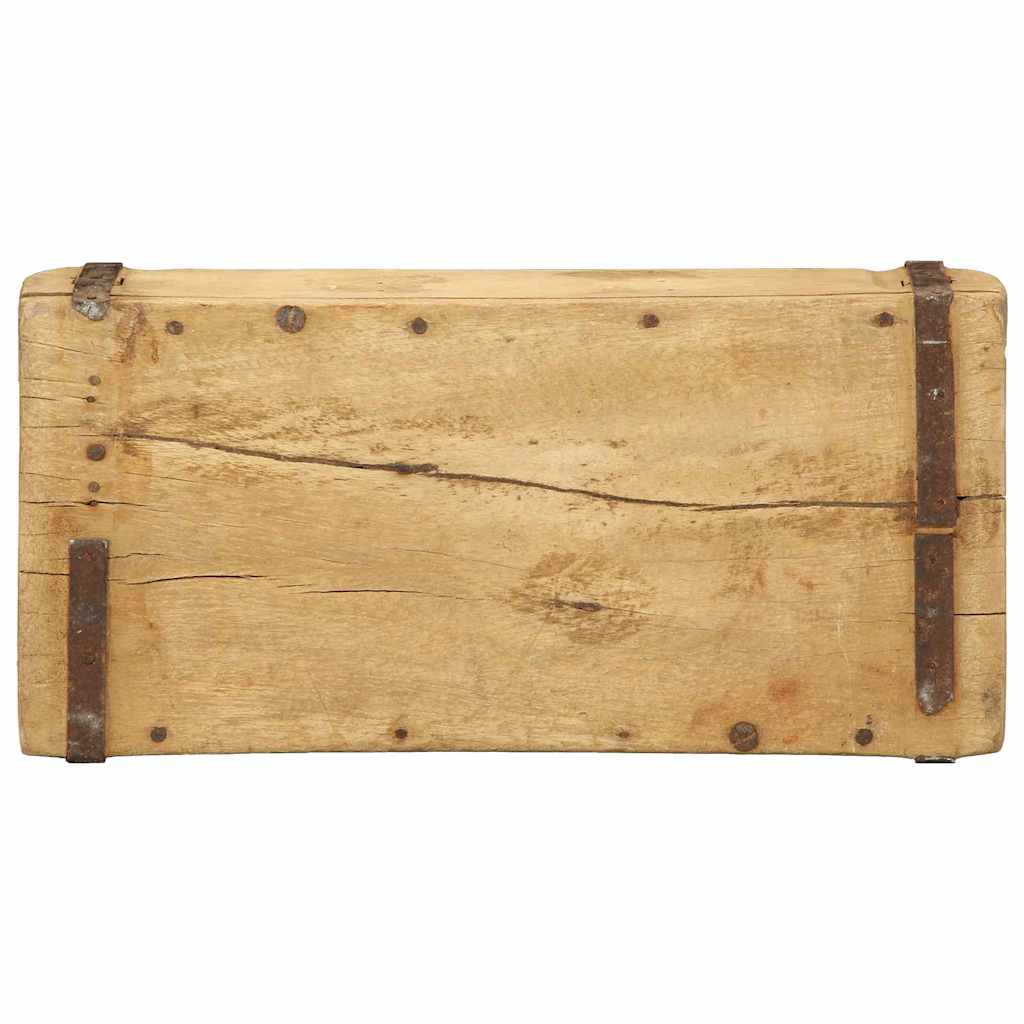 Vassoio 4 pz Marrone 30 x 14 x 9 cm Legno Recuperato Massello
