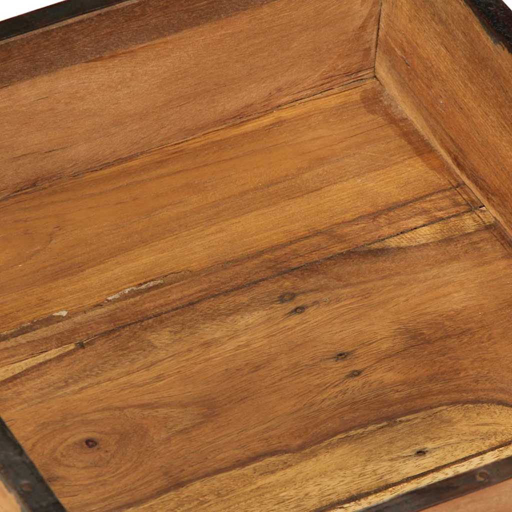 Vassoio 2 pz Marrone 29 x 31 x 10 cm Legno Recuperato Massello