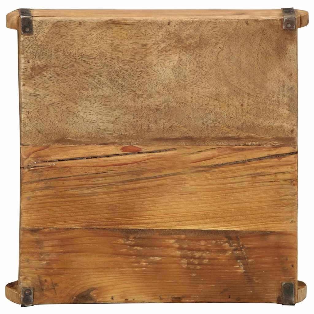 Vassoio 4 pz Marrone 29 x 31 x 10 cm Legno Recuperato Massello