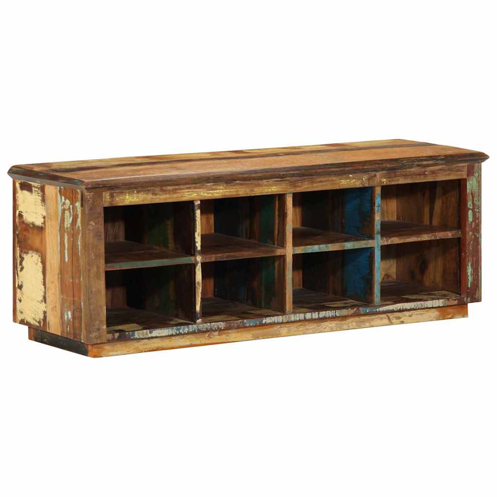 Mobile per scarpe 110 x 35 x 40 cm Legno Recuperato Massello