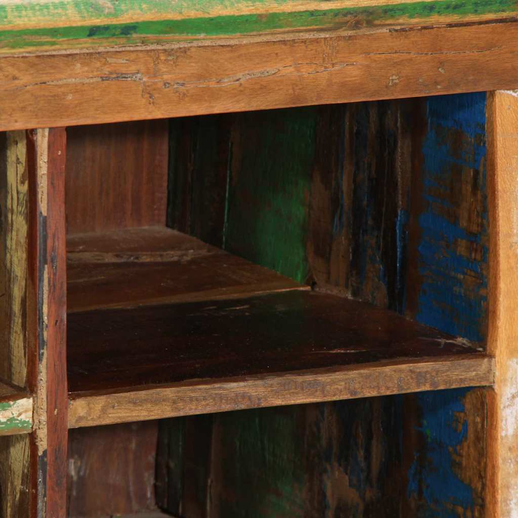 Mobile per scarpe 110 x 35 x 40 cm Legno Recuperato Massello