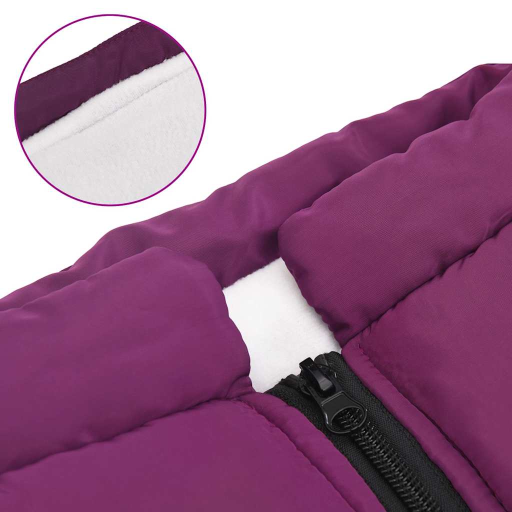 Cappotto Cani Imbracatura Impermeabile Riflettente Viola L52