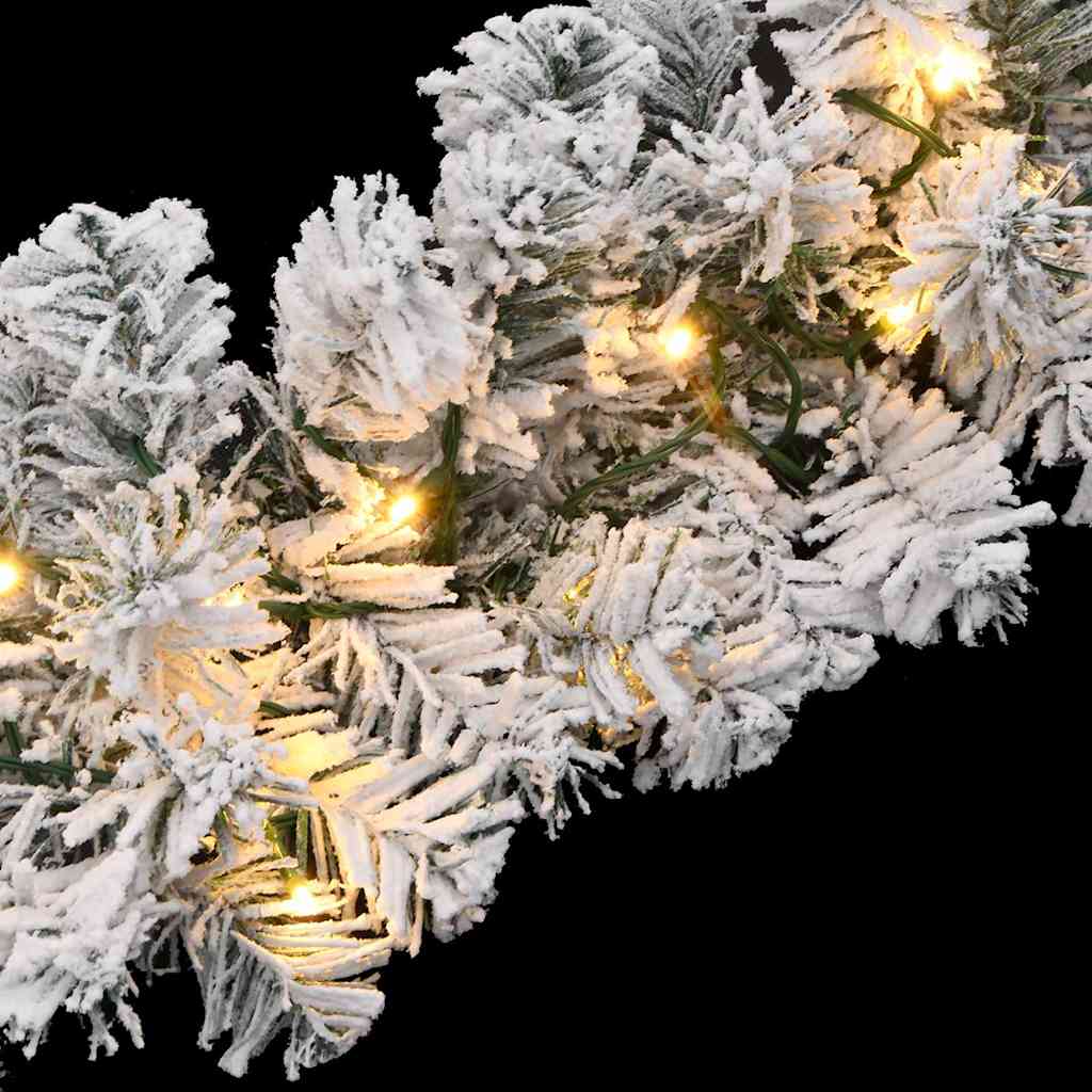 Ghirlanda Natalizia con Luci a LED 10 m in PVC Verde