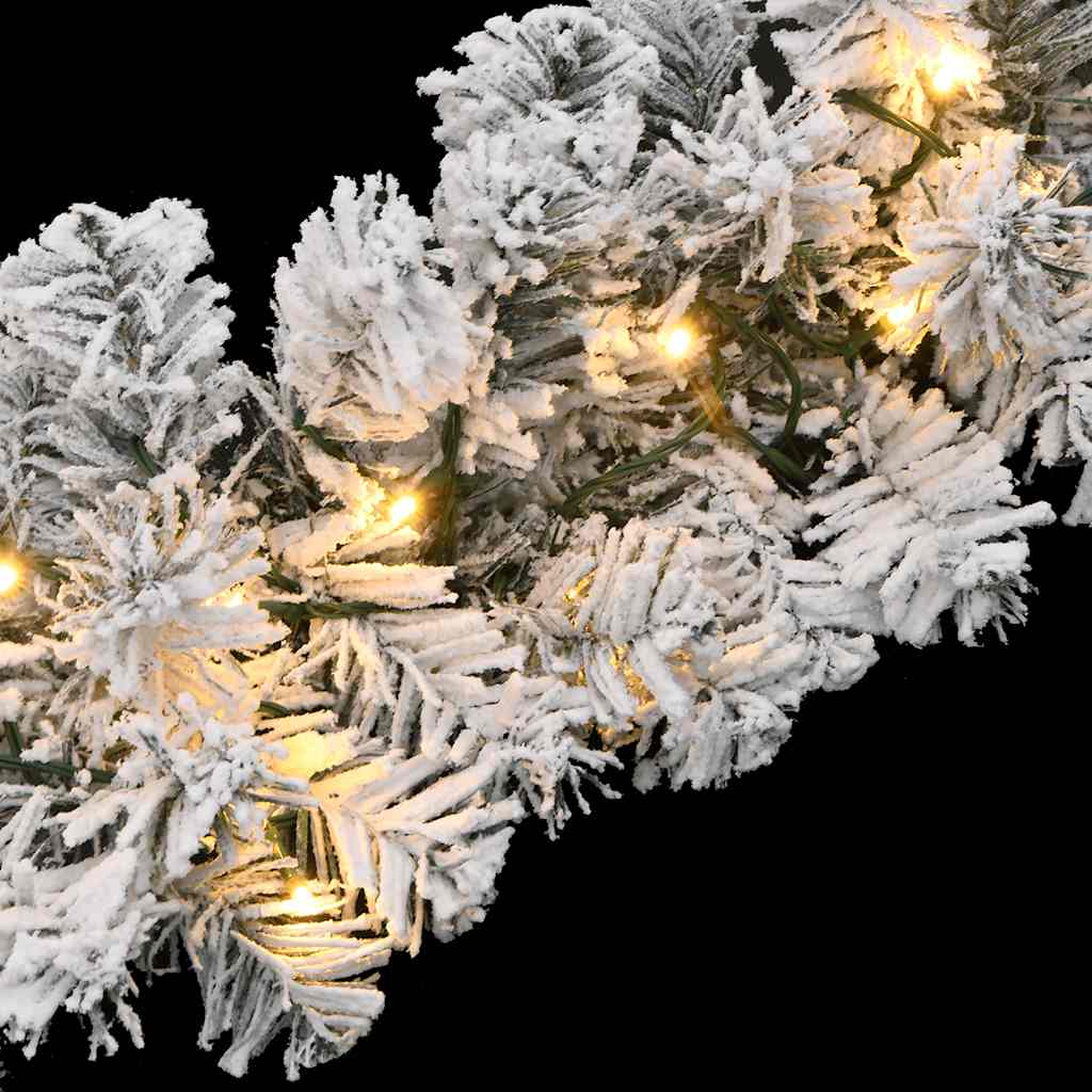 Ghirlanda Natalizia con Luci a LED 20 m in PVC Verde