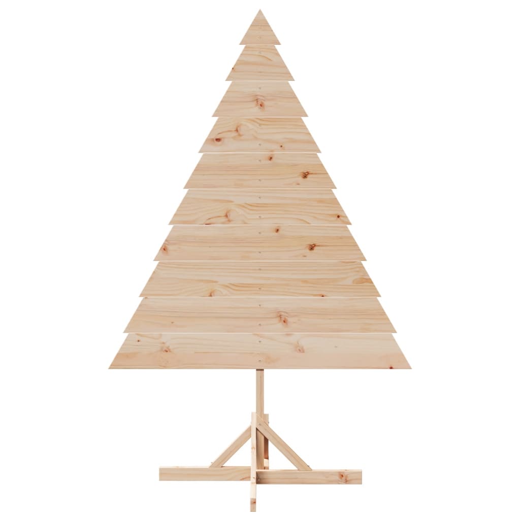 Albero di Natale Decorativo in Legno 180 cm in Legno Massello