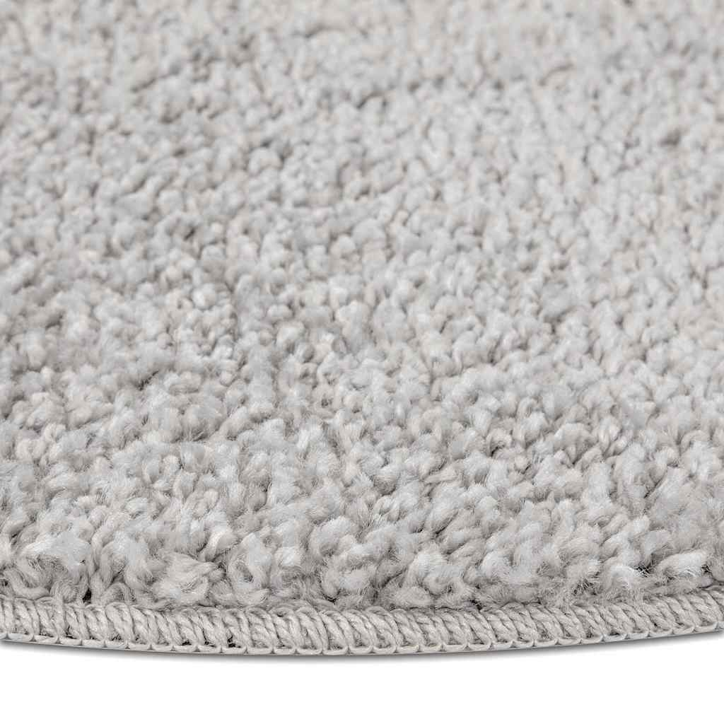 Tappeto Shaggy Antiscivolo Grigio 90 x 90 cm PP