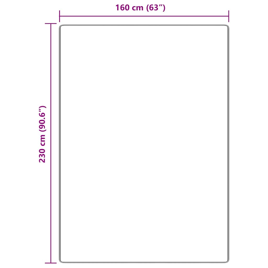 Tappeto Shaggy Antiscivolo Marrone 160 x 230 cm PP
