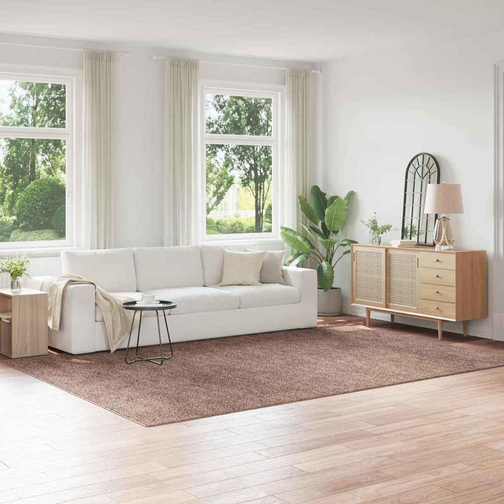 Tappeto Shaggy Antiscivolo Marrone 240 x 340 cm PP
