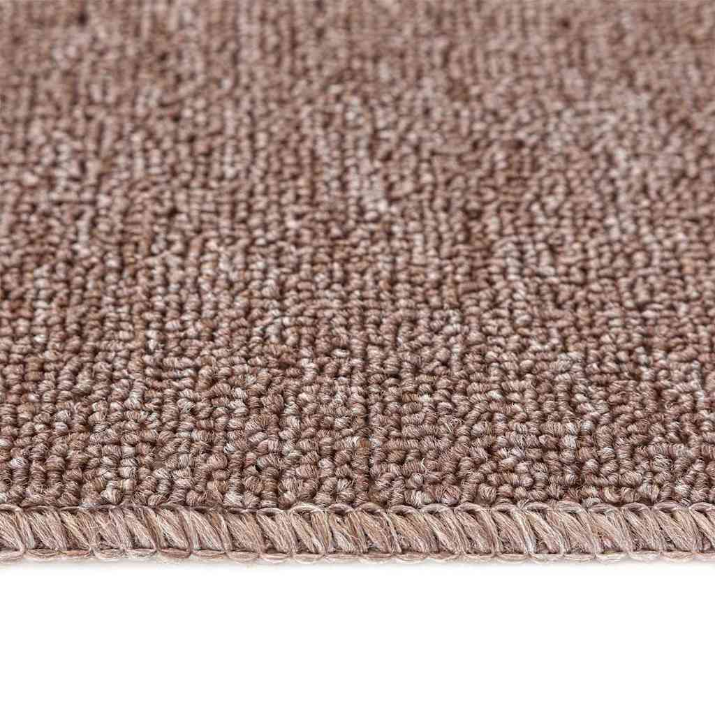 Tappetini Antiscivolo per Scale 15 pz 60 x 25 cm Marrone chiaro