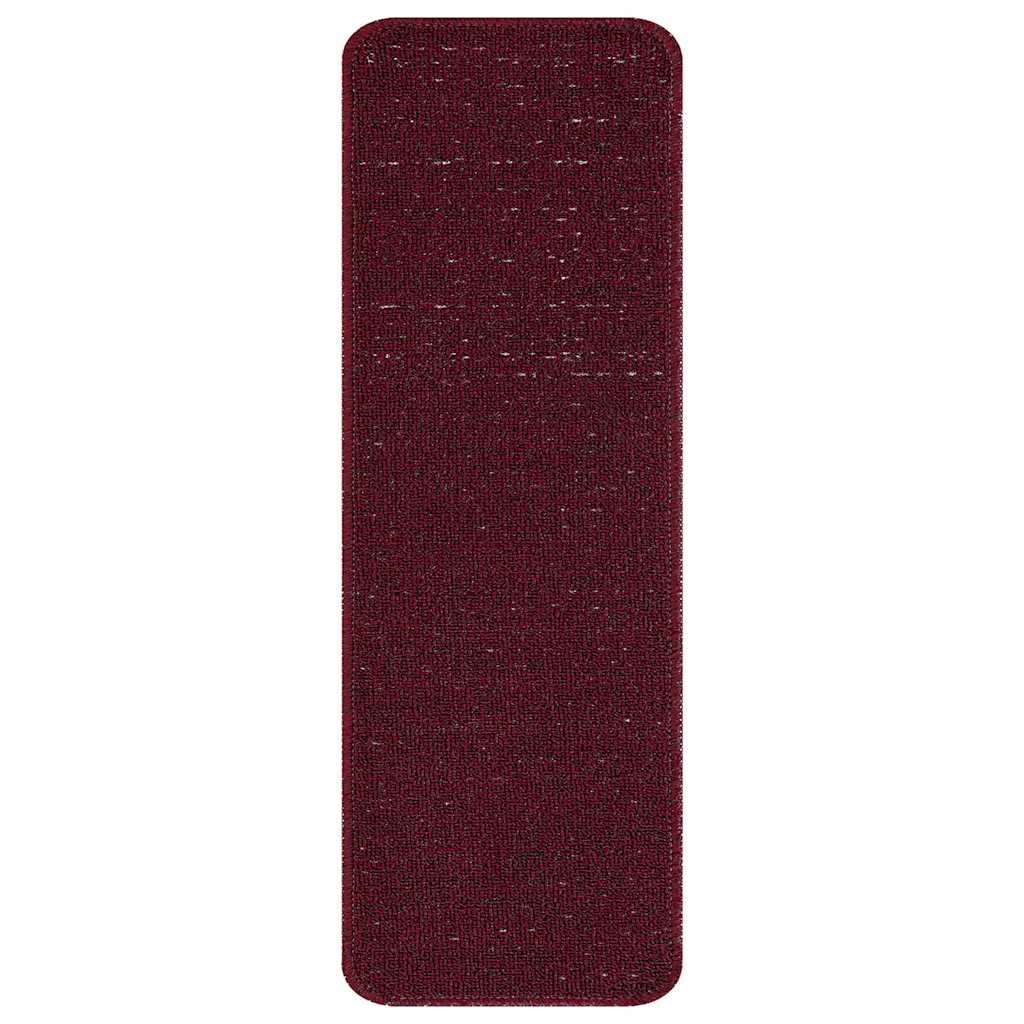 Tappetini Antiscivolo per Scale 15 pz 60 x 25 cm Bordò PP