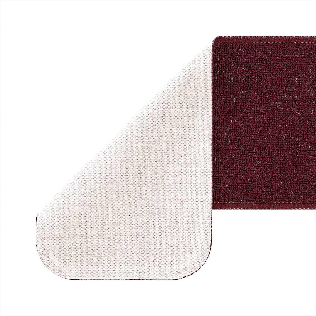 Tappetini Antiscivolo per Scale 15 pz 60 x 25 cm Bordò PP