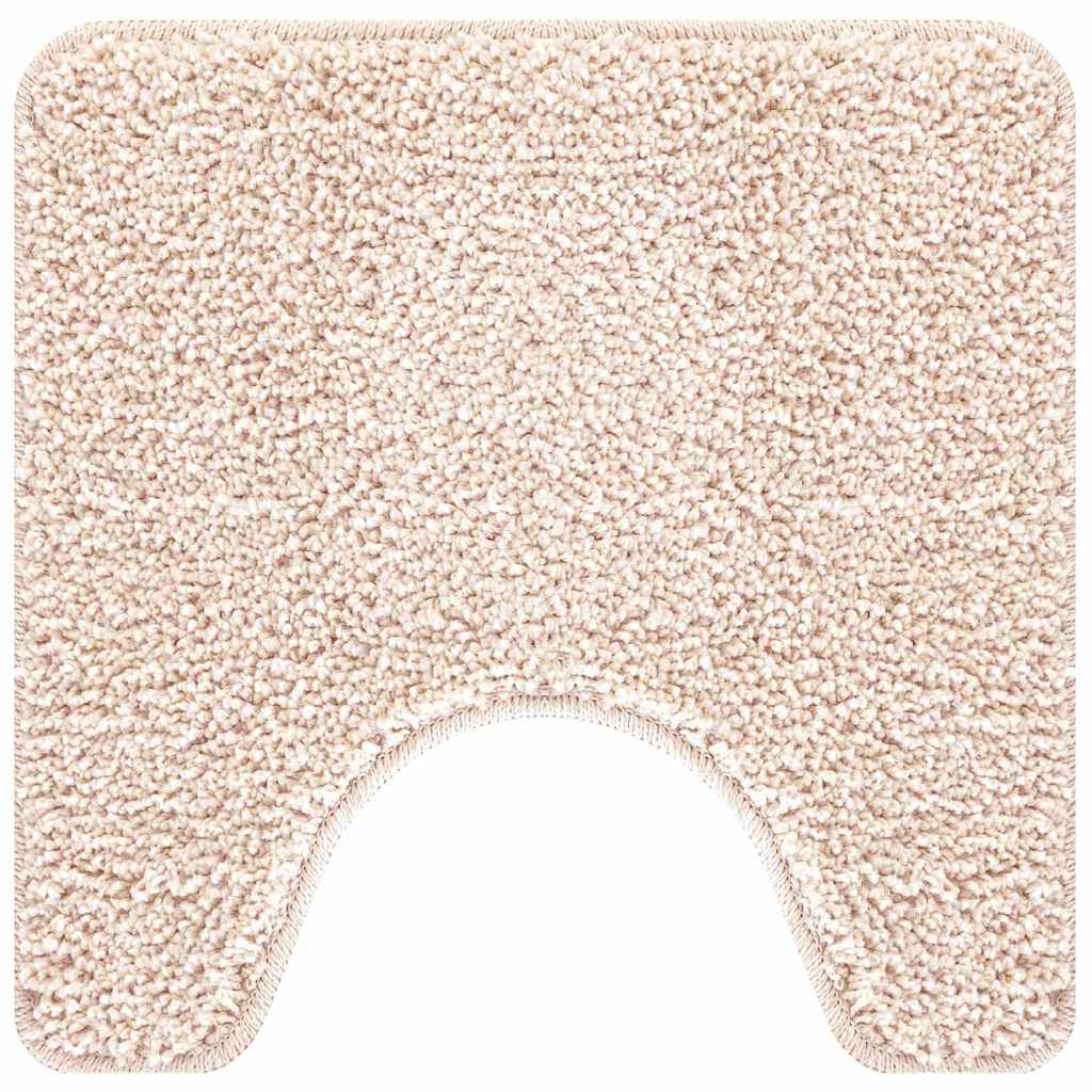 Tappeto Antiscivolo per Bagno con Taglio per Toilette Crema PP