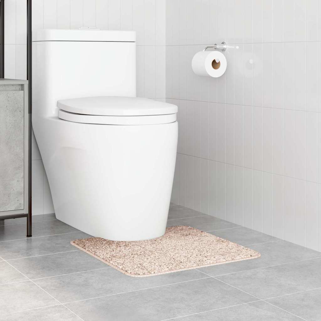 Tappeto Antiscivolo per Bagno con Taglio per Toilette Crema PP