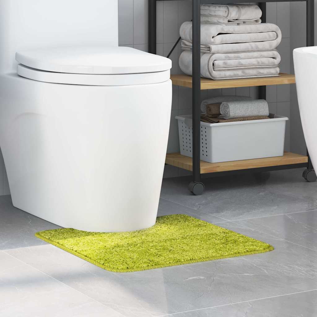 Tappeto Antiscivolo per Bagno con Taglio per Toilette Verde PP