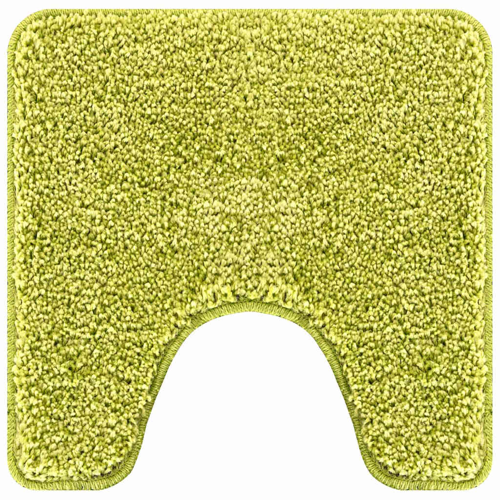 Tappeto Antiscivolo per Bagno con Taglio per Toilette Verde PP