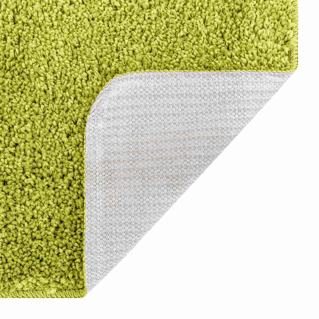 Tappeto Antiscivolo per Bagno con Taglio per Toilette Verde PP