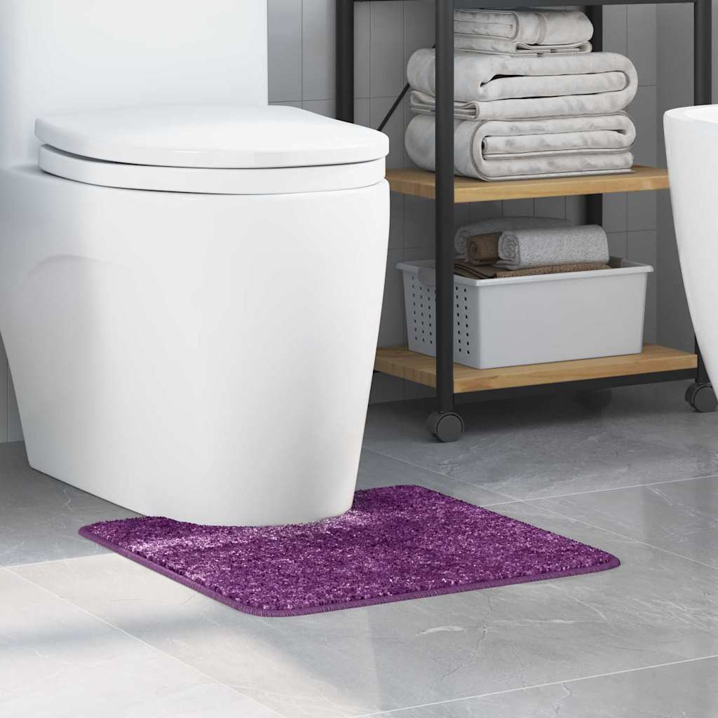 Tappeto Antiscivolo per Bagno con Taglio per Toilette Viola PP