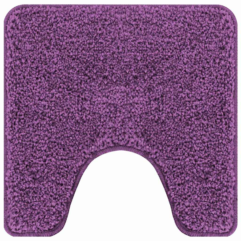 Tappeto Antiscivolo per Bagno con Taglio per Toilette Viola PP