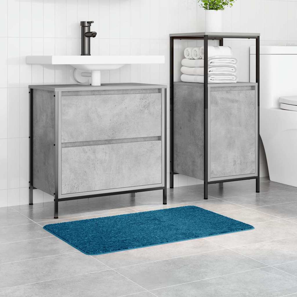 Tappetino da bagno antiscivolo Blu 50 x 80 cm PP