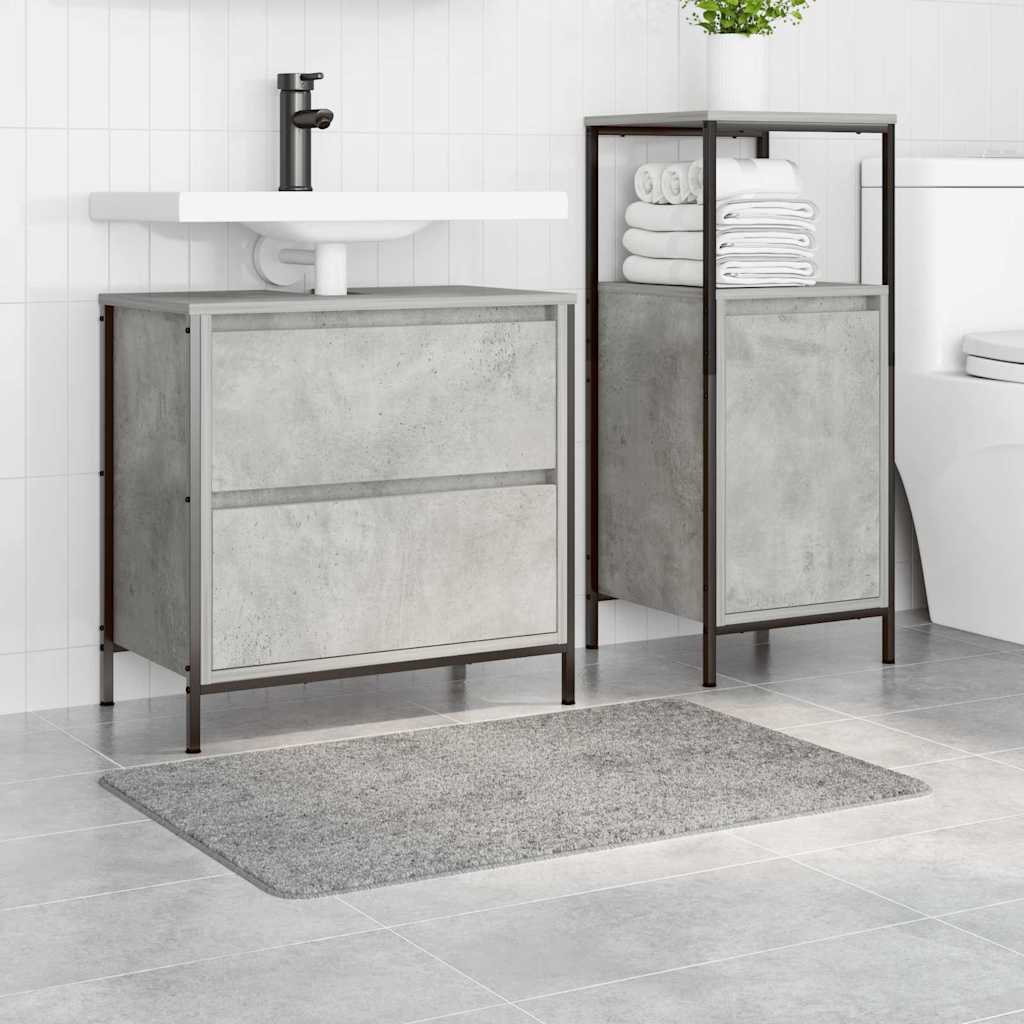 Tappetino da bagno antiscivolo Grigio 60 x 90 cm PP
