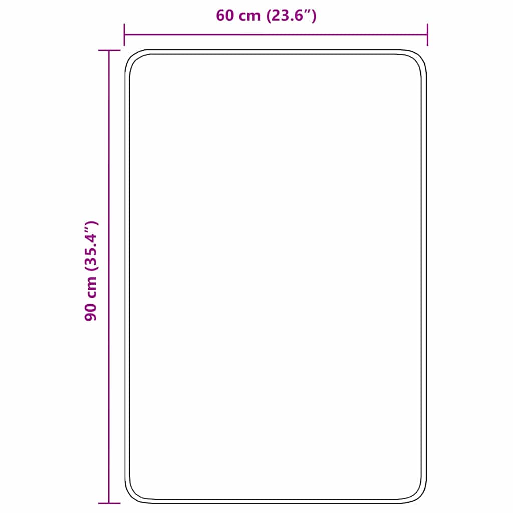 Tappetino da bagno antiscivolo Viola 60 x 90 cm PP