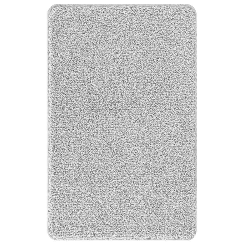 Set di tappetini antiscivolo per il bagno 2 pz Grigio PP