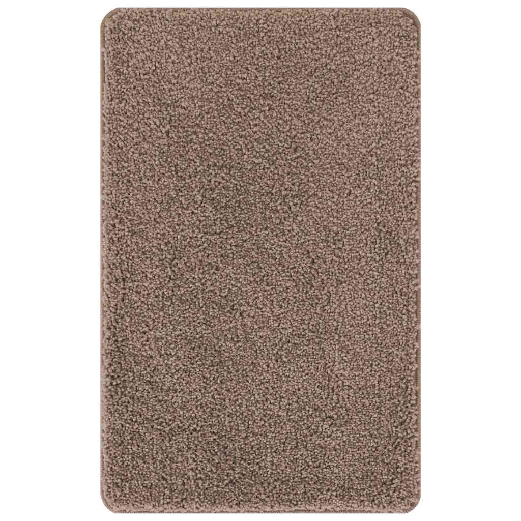 Set di tappetini antiscivolo per il bagno 2 pz Marrone PP