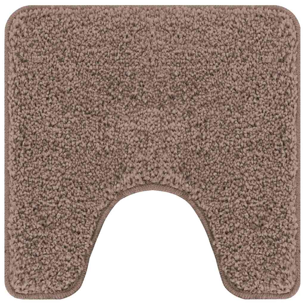 Set di tappetini antiscivolo per il bagno 2 pz Marrone PP