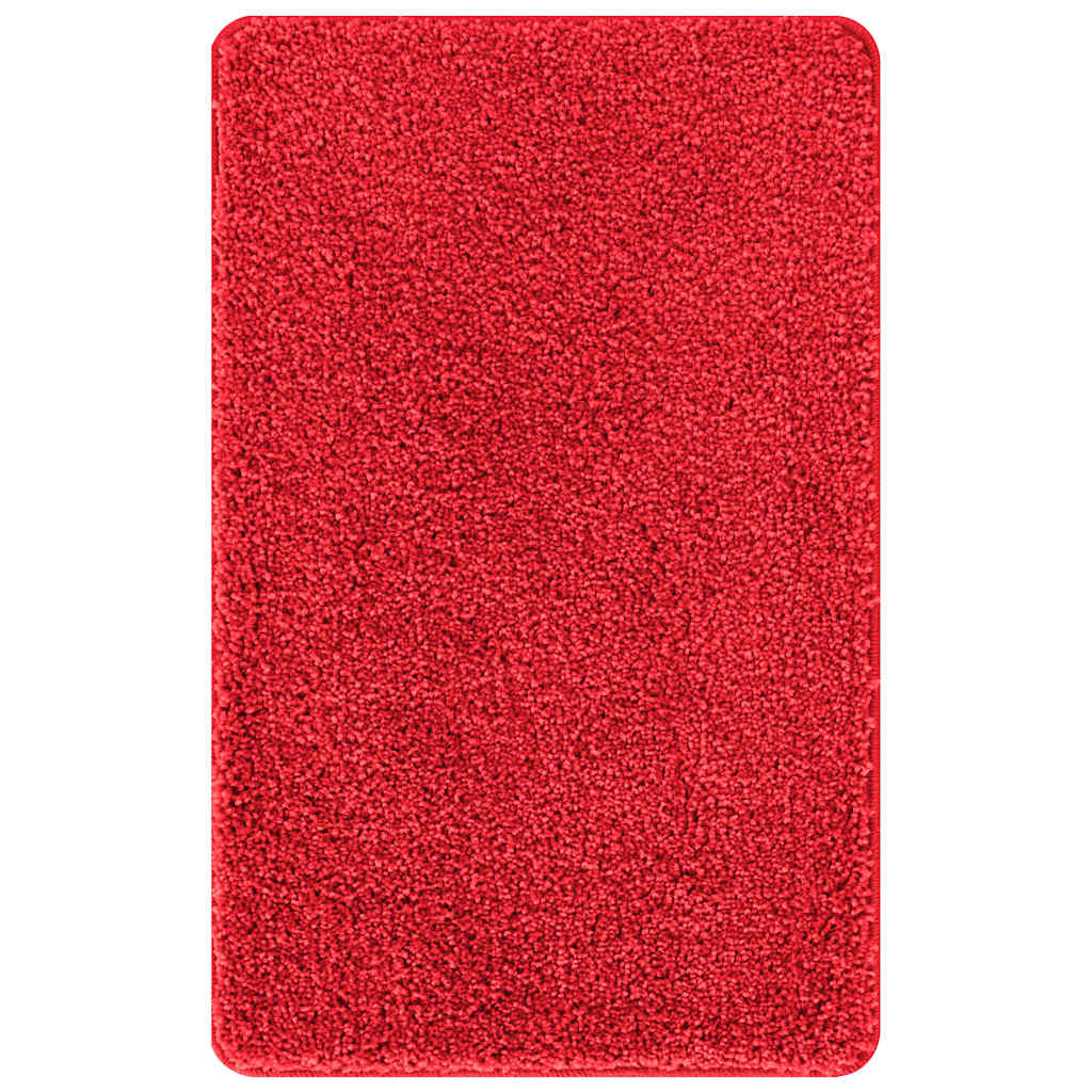 Set di tappetini antiscivolo per il bagno 2 pz Rosso 50 x 50 cm