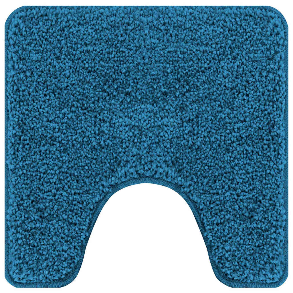 Set di tappetini antiscivolo per il bagno 2 pz Blu 50 x 50 cm
