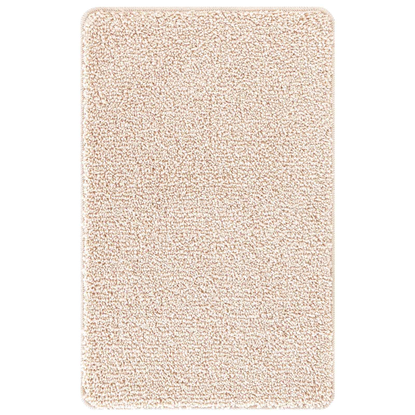 Set di tappetini antiscivolo per il bagno 3 pz Crema 50 x 80 cm