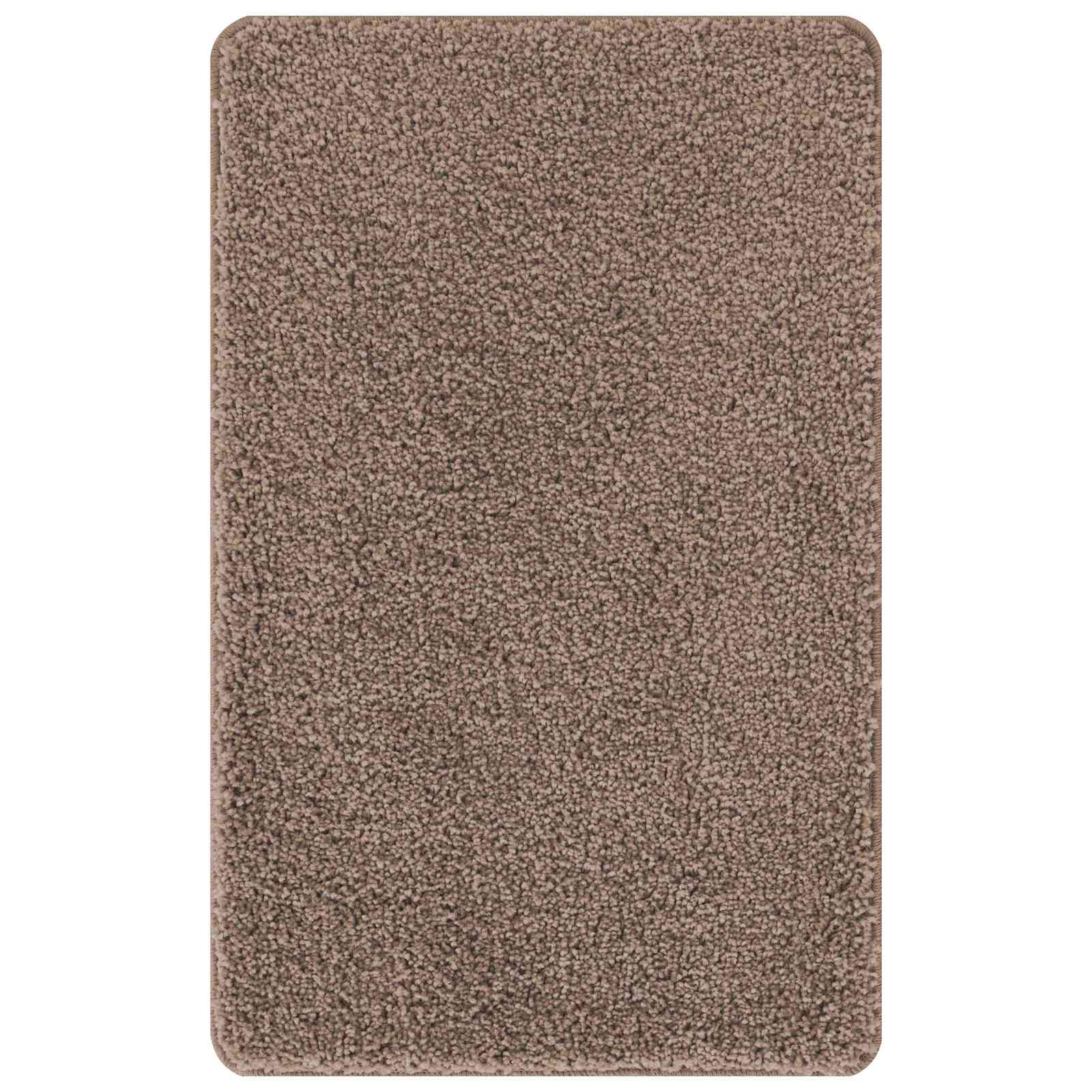 Set di tappetini antiscivolo per il bagno 3 pz Marrone PP