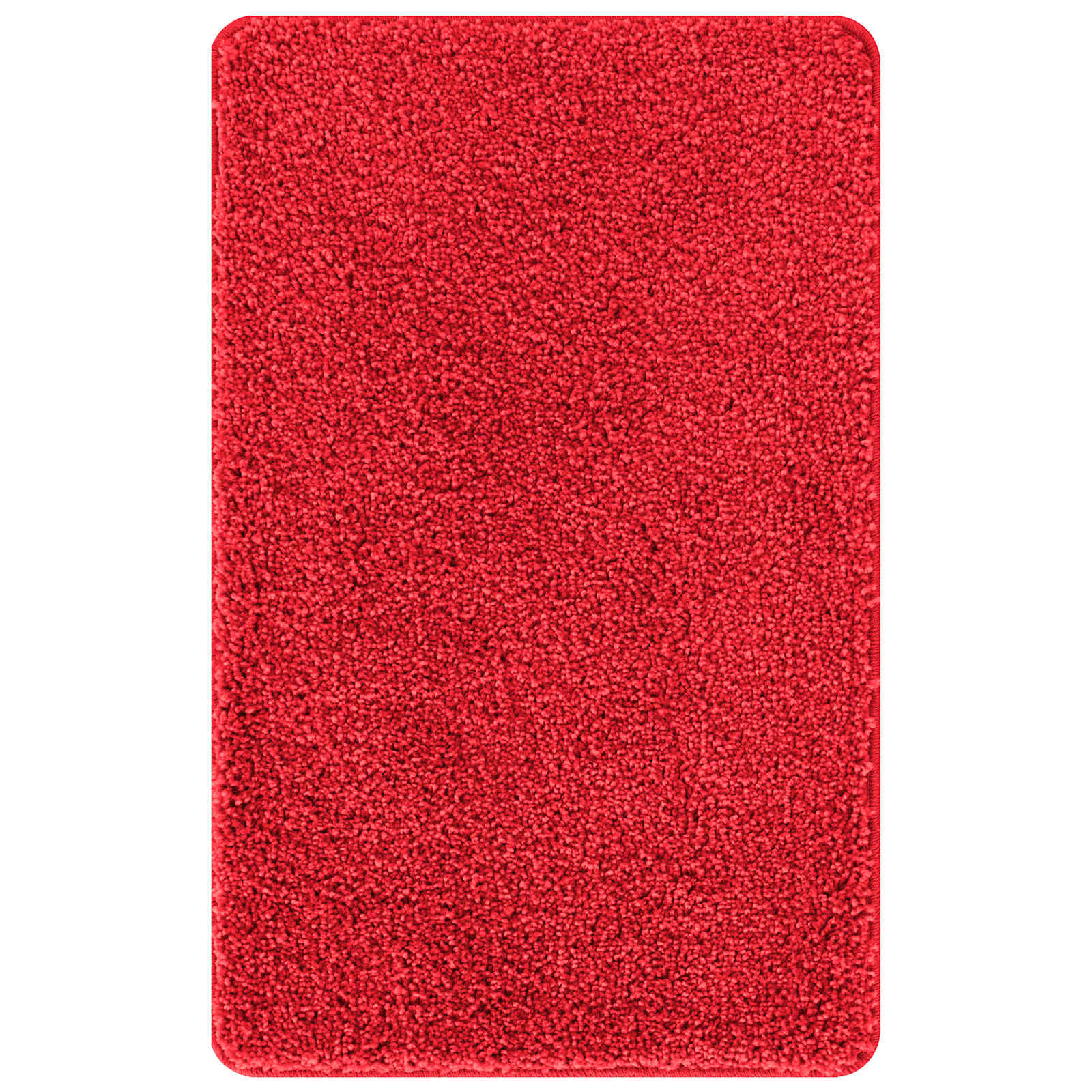 Set di tappetini antiscivolo per il bagno 3 pz Rosso 50 x 80 cm