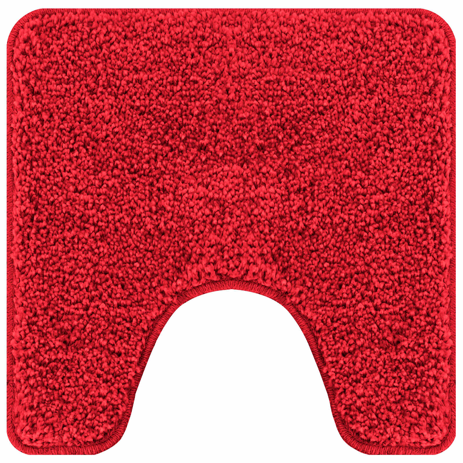 Set di tappetini antiscivolo per il bagno 3 pz Rosso 50 x 80 cm