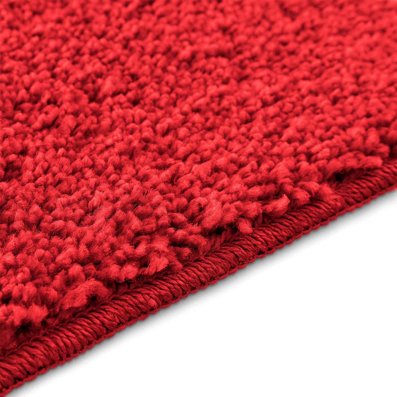 Set di tappetini antiscivolo per il bagno 3 pz Rosso 50 x 80 cm