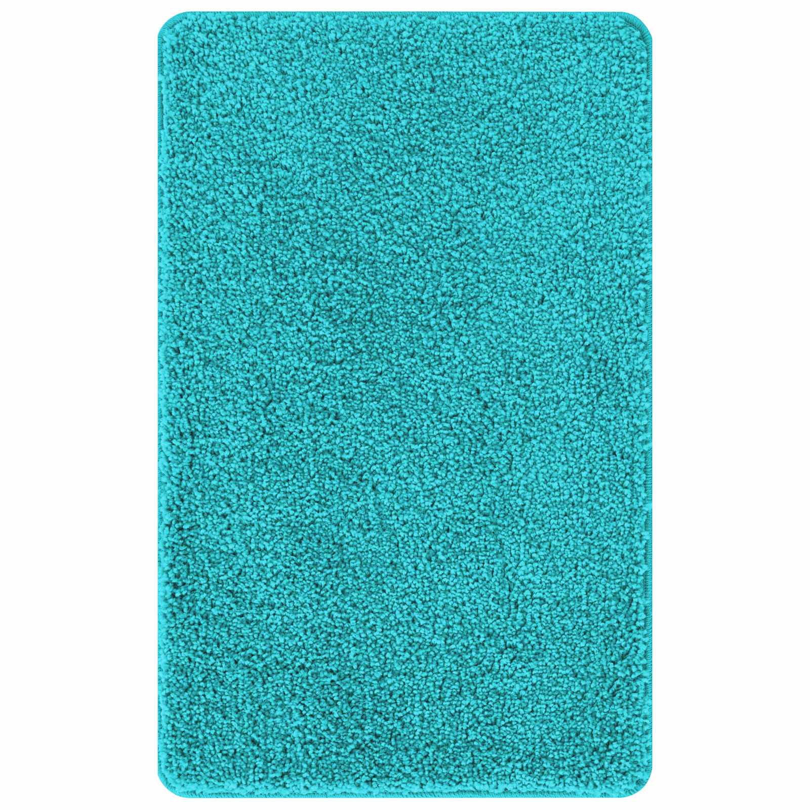 Set di tappetini antiscivolo per il bagno 3 pz Turchese PP