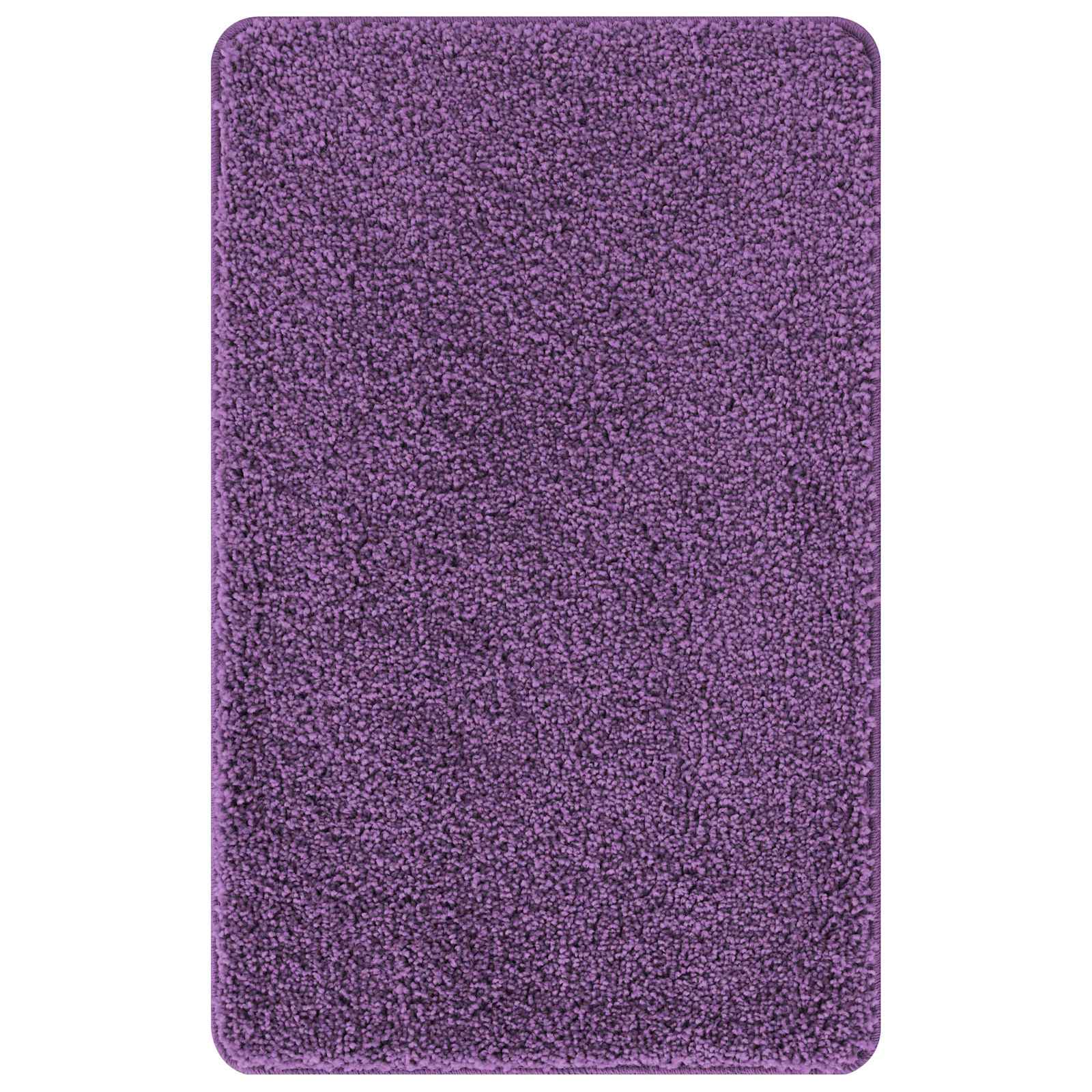Set di tappetini antiscivolo per il bagno 3 pz Viola 50 x 80 cm