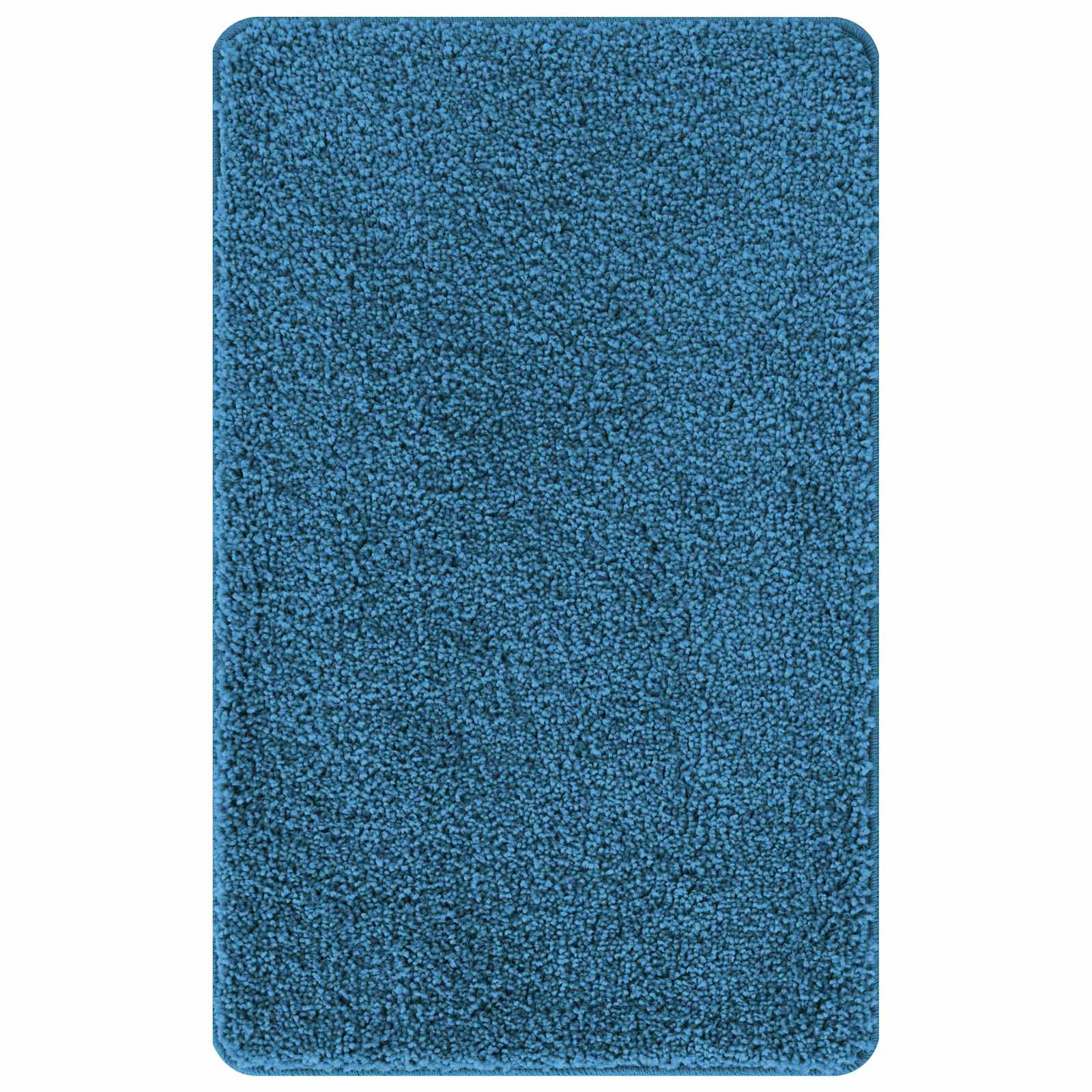 Set di tappetini antiscivolo per il bagno 3 pz Blu 50 x 80 cm