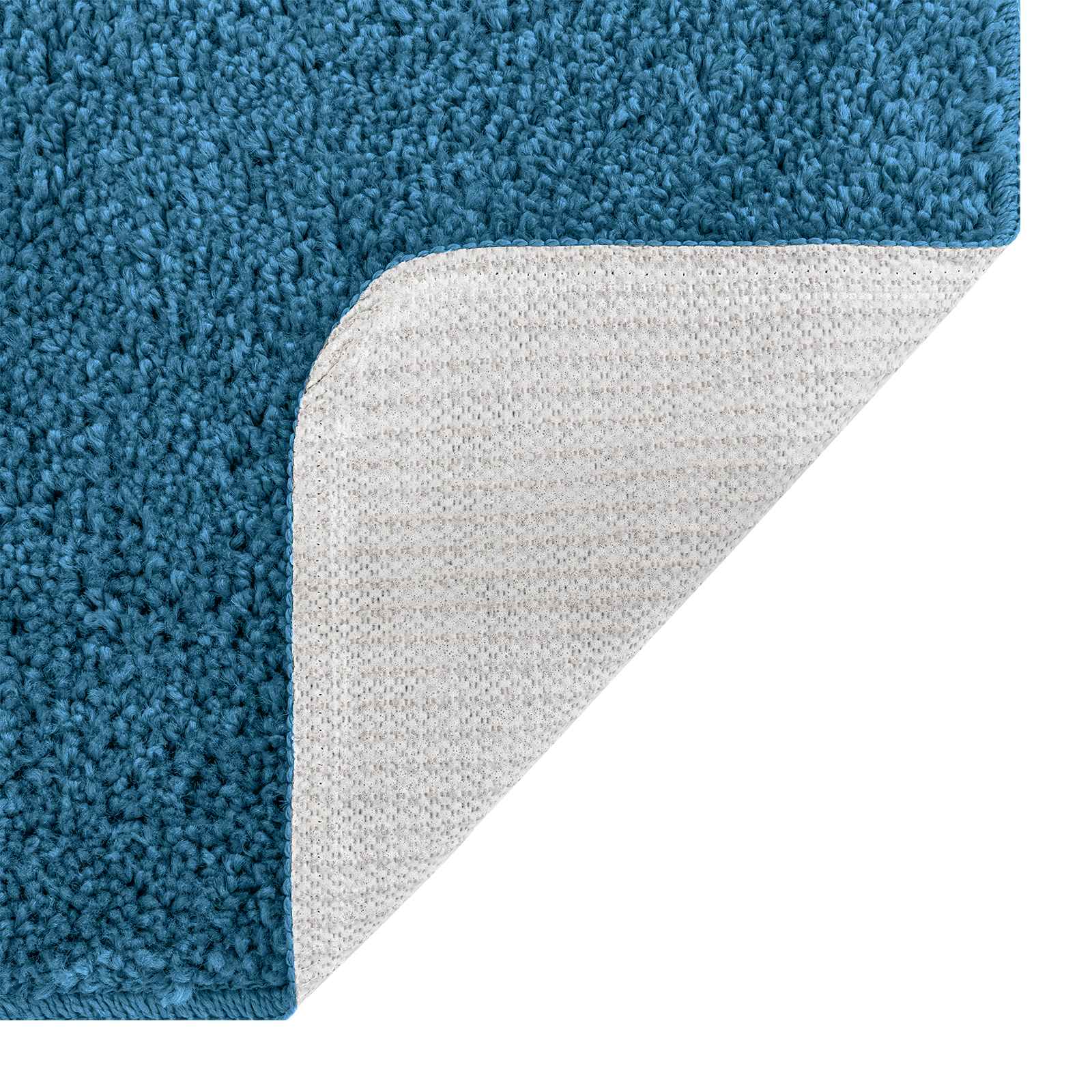 Set di tappetini antiscivolo per il bagno 3 pz Blu 50 x 80 cm