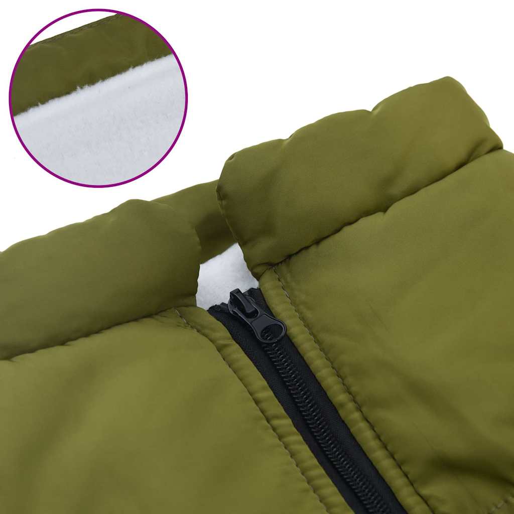 Cappotto Cani Imbracatura Impermeabile Riflettente Verde L44
